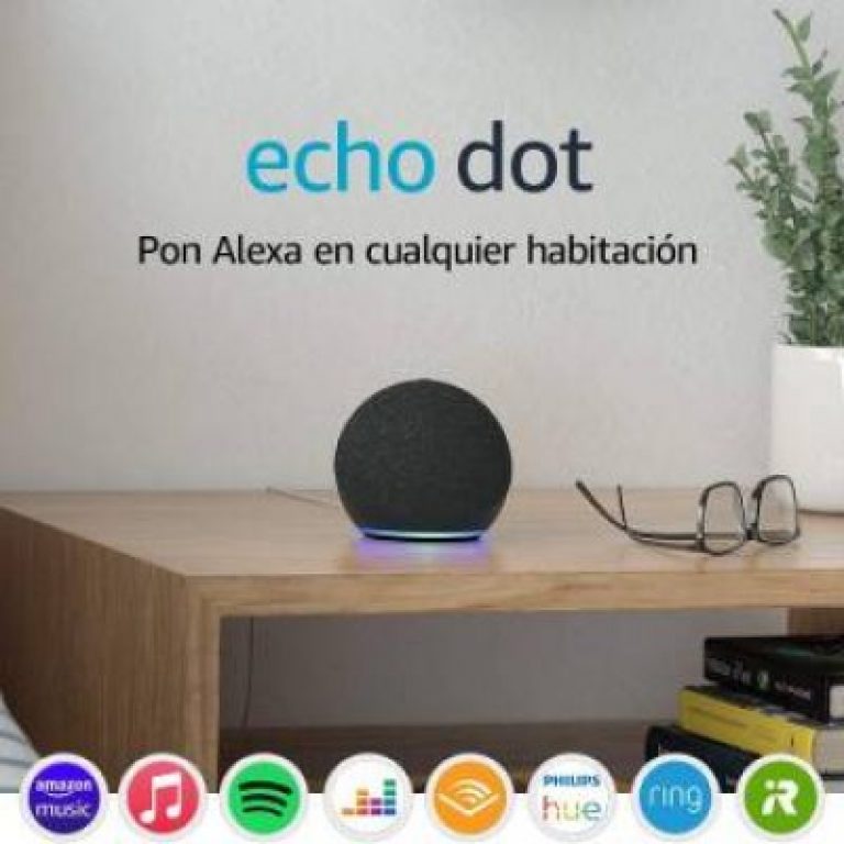 Nuevo Echo Dot (4.ª generación) | Altavoz inteligente con Alexa | Antracita
